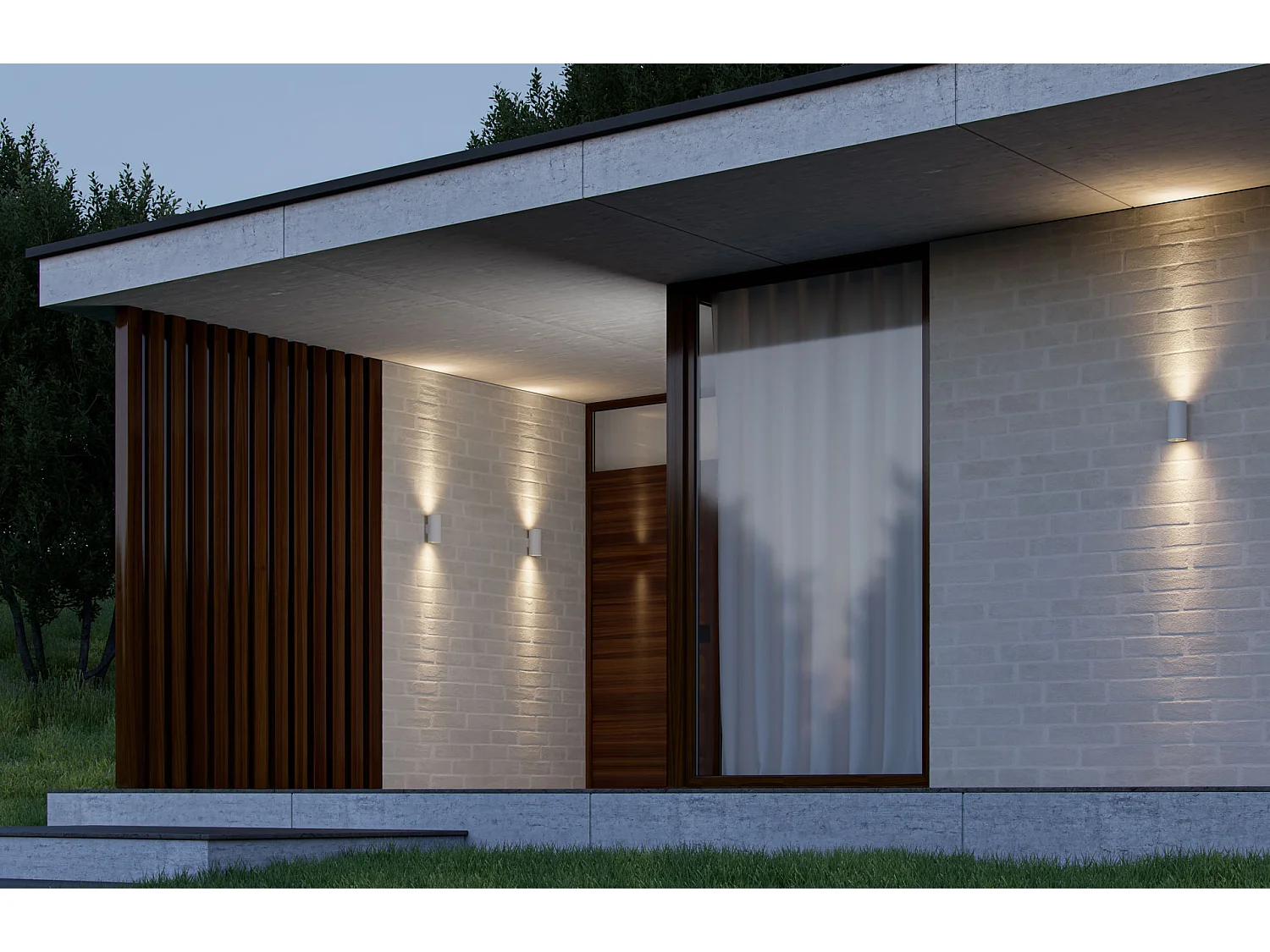 Luminária de Parede Exterior LED Sunset R 16W, Redonda, CCT 2700K/3200K/4000K, Acabamento em Preto Mate - Beneito & Faure, Alta Qualidade Técnica