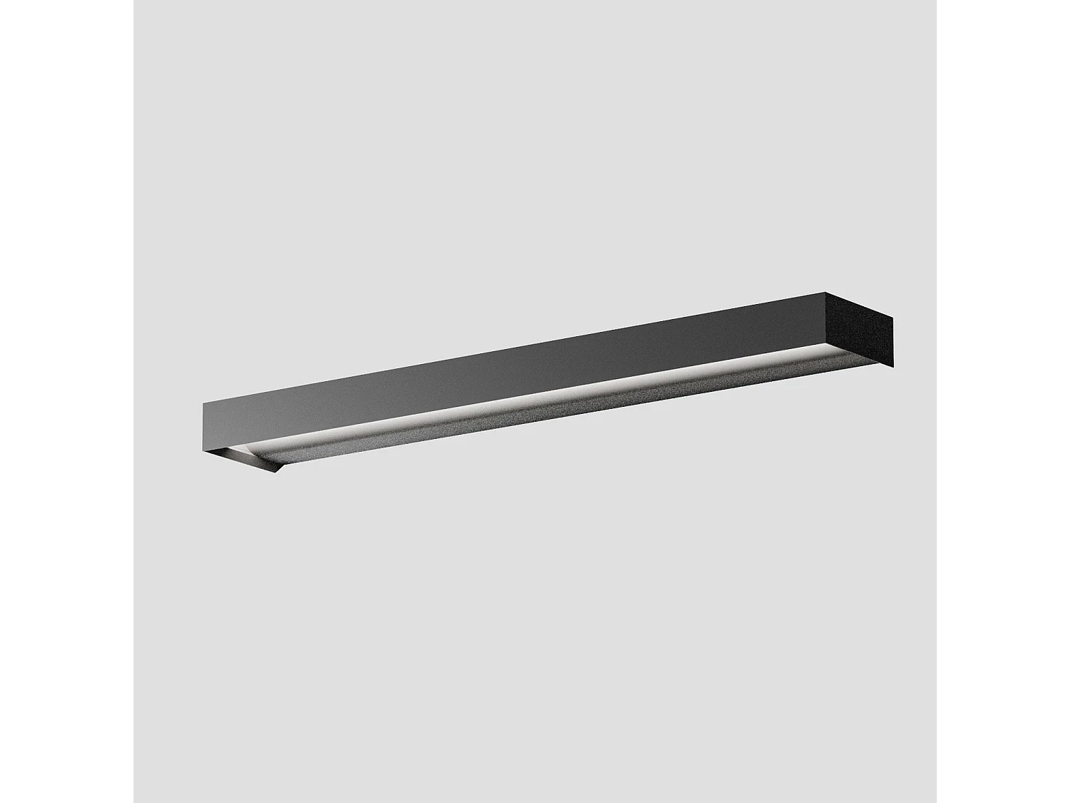 Luminária de parede LED GAP 30W 2420lm 3000K dimerizável com corte de fase em alumínio preto fosco - Gealuce