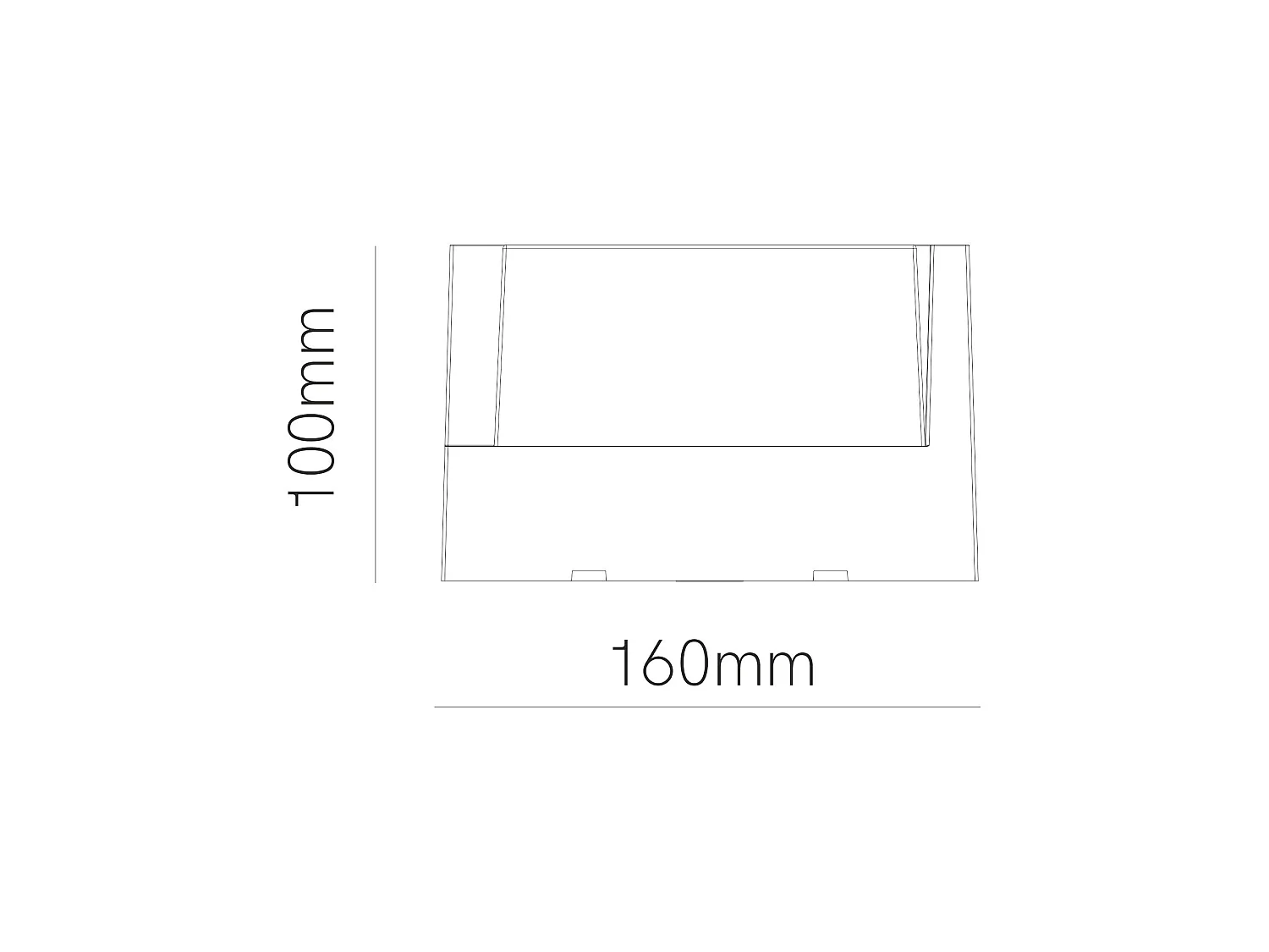 Aplique de parede LED quadrado Blis 15W 180º, tecnologia Switch CCT 2700K/3200K/4000K, branco mate, para exterior da marca Beneito & Faure.
