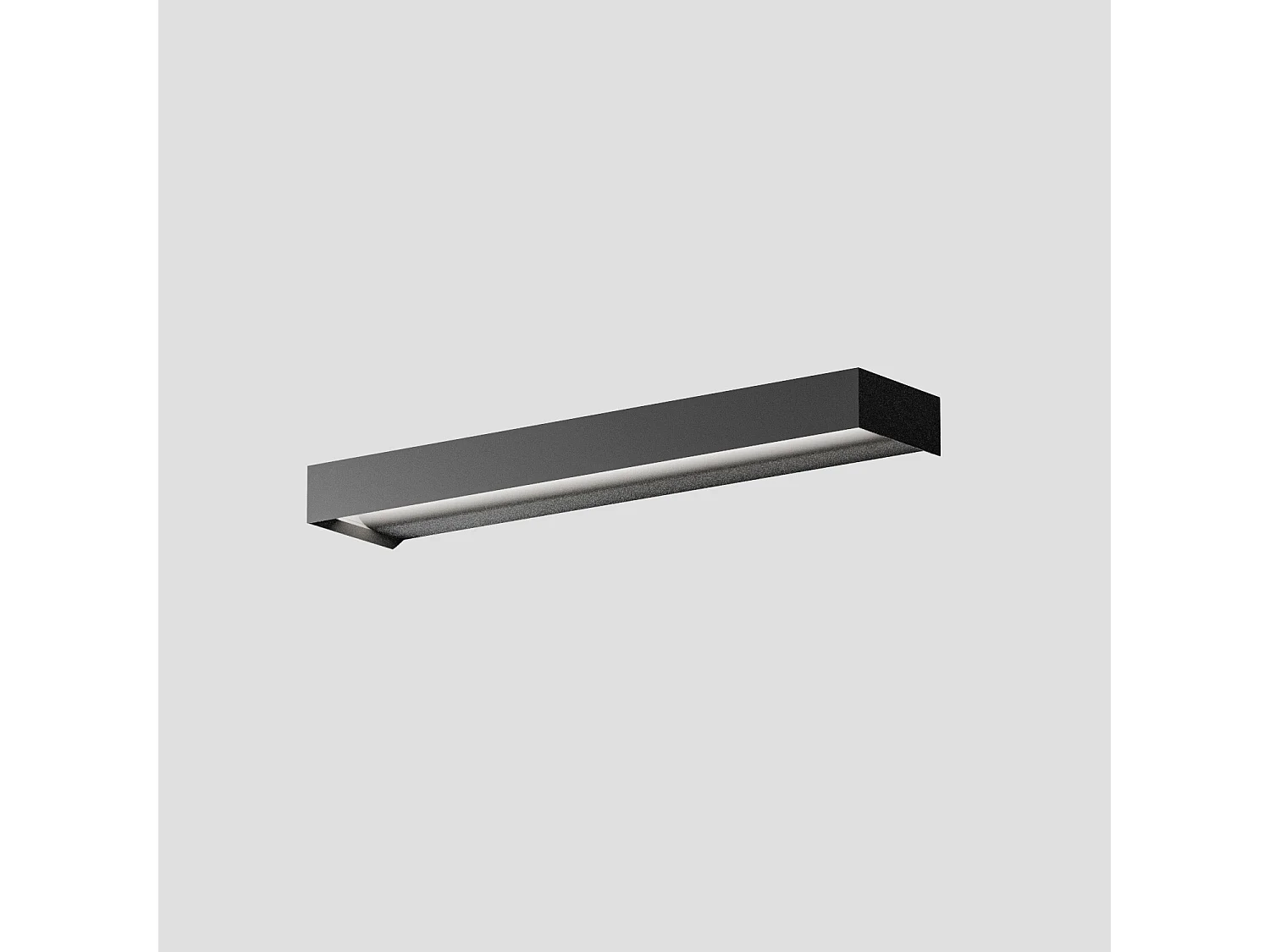 Luminária de parede LED GAP 20W 980lm 3000K dimerizável com corte de fase em alumínio preto fosco - Gealuce
