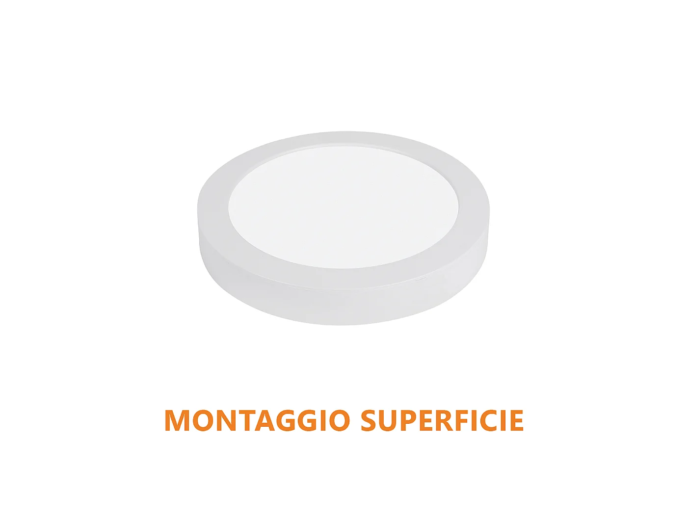 Panneau Led Rond 12W 1200Lm Cct 3000K/4000K/6000K Installation Encastrée Saillie Diamètre 170Mm Classe Ii Ip20 Luminaire Plafonnier Réglable