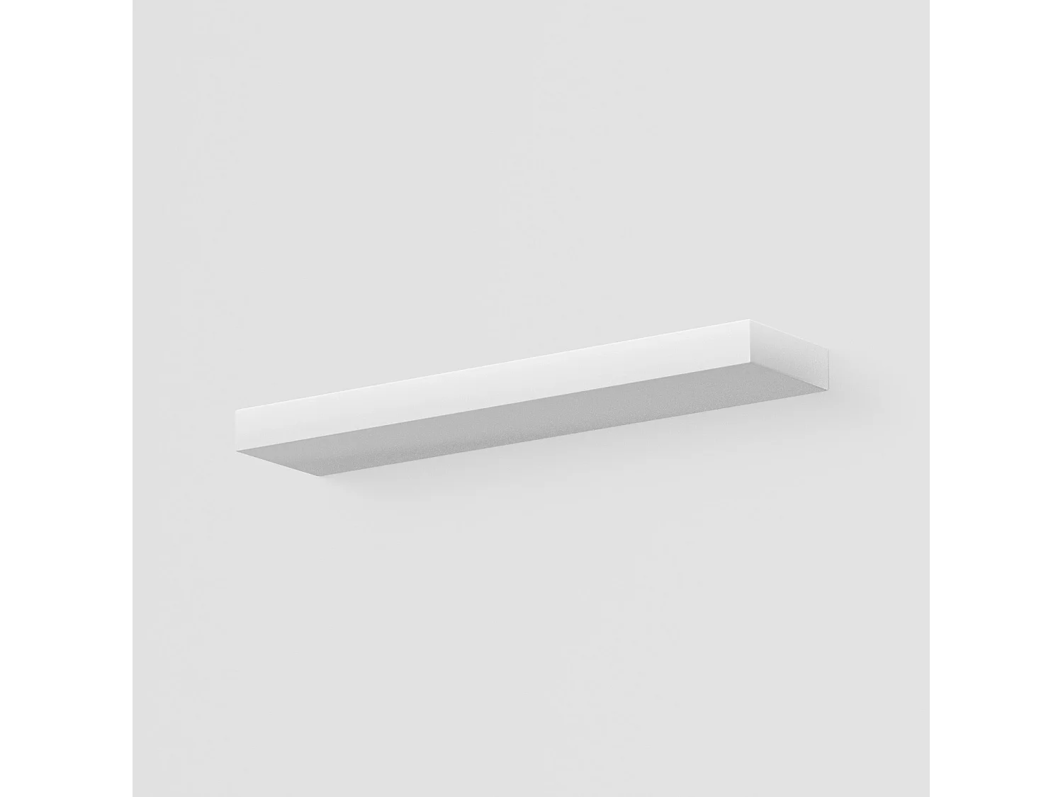 Luminária de parede GAP574 - LED de 44 W, 1980 lm, 3000 K, em alumínio branco fosco, dimerizável com corte de fase e botão de pressão - Gealuce