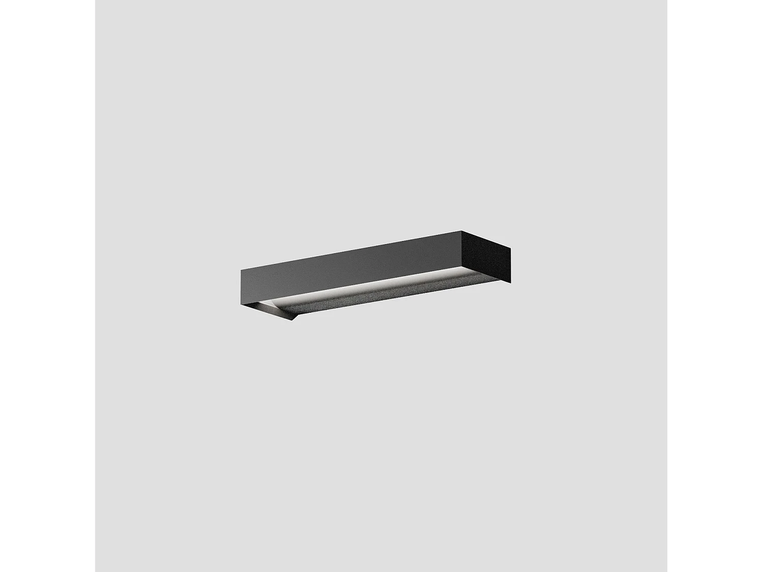 Luminária de parede Gealuce GAP551 - LED de 10W com intensidade regulável, 550lm, 3000K, luz direta, IP20, alumínio preto fosco