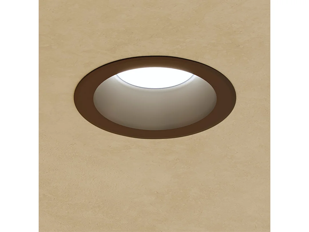 Luminária de embutir LED Beneito & Faure Thessis 25W 90º CCT, interruptor, cor 3000K/4000K/5000K, preto fosco - Iluminação interior de qualidade