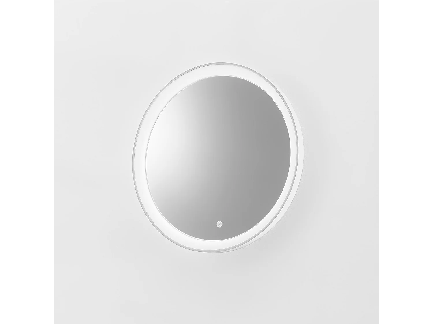 KRIZIA A/P - Luminária de parede LED dimerizável de 25 W com espelho antiembaçante, sensível ao toque, 3000K - 4000K, branco acetinado - Gealuce