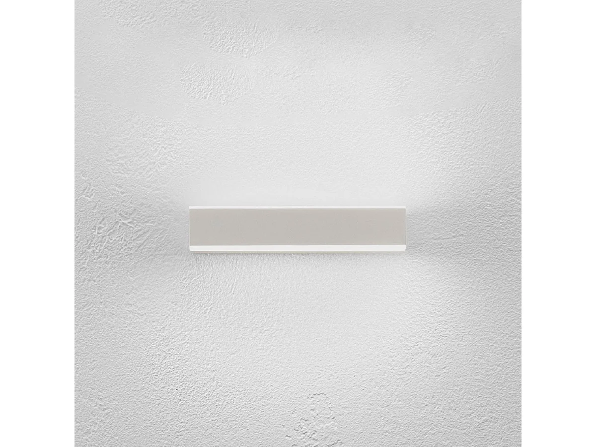 Gealuce GAP511N Wandleuchte – 24-W-LED-Wandleuchte, 2859 lm, 4000 K, Doppelabstrahlung, Schutzart IP20, Aluminium satiniert weiß, nicht dimmbar