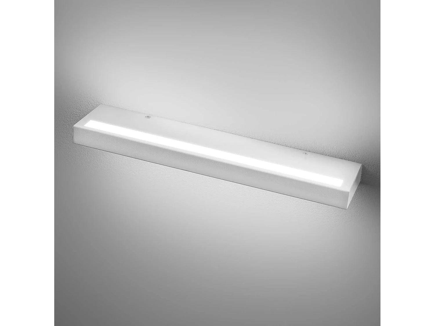 Gealuce GAP524 Kinkiet - Ściemnialna lampa ścienna LED 44 W, 4983 lm, 3000 K, światło pośrednie, IP20, aluminium satynowe białe