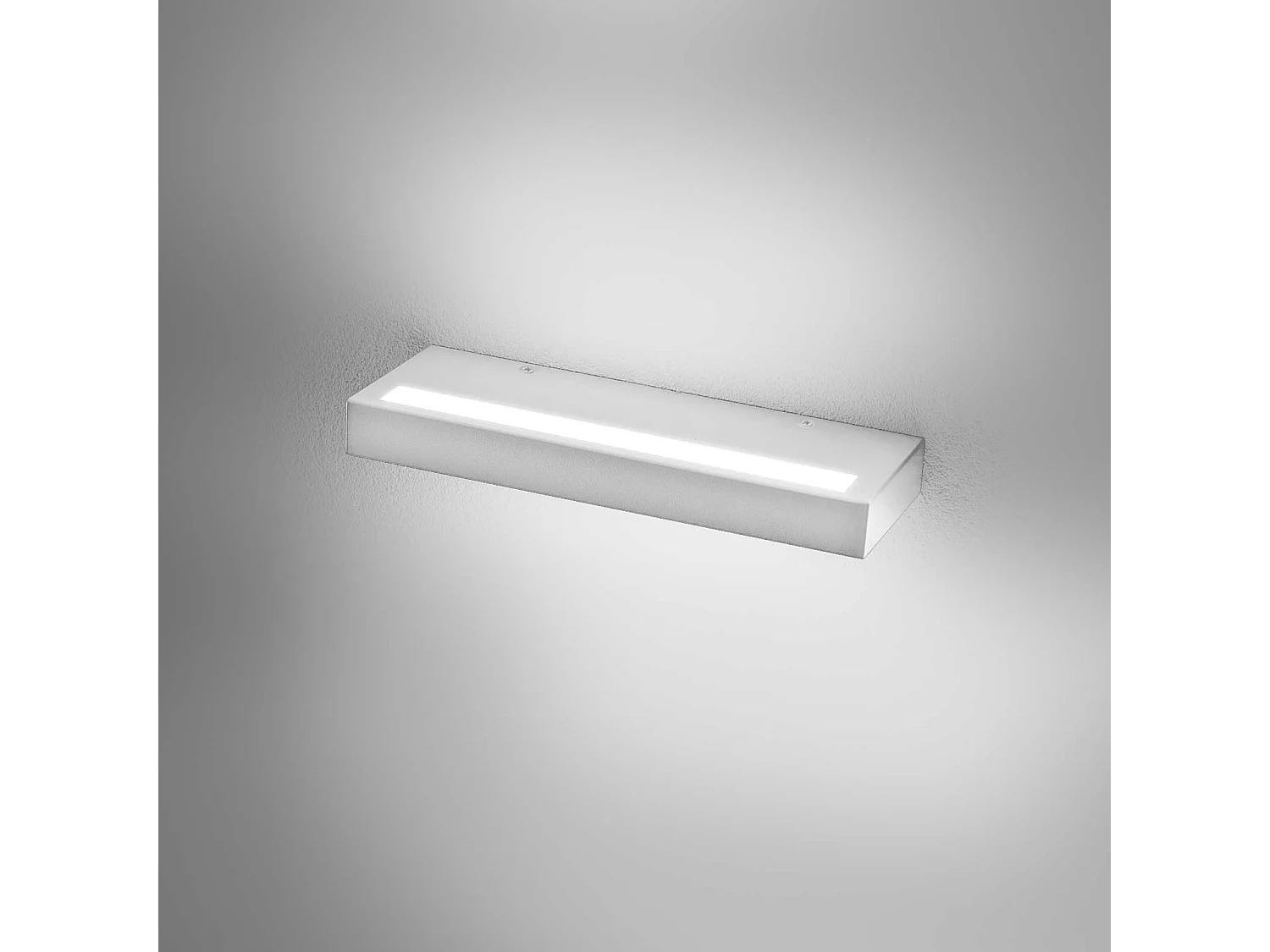 Applique Gap522 Gealuce - Applique Led 34W Dimmable, 3656Lm, 3000K, Lumière Indirecte, Ip20, Aluminium Blanc Satiné