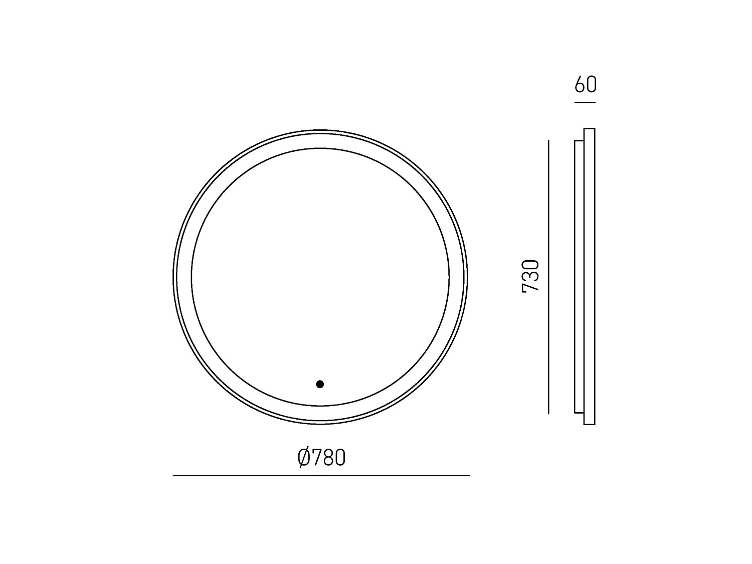 KRIZIA A/M - Luminária de parede LED dimerizável de 30 W com espelho antiembaçante, (3000 K-4000 K) por toque, acabamento preto acetinado - Gealuce
