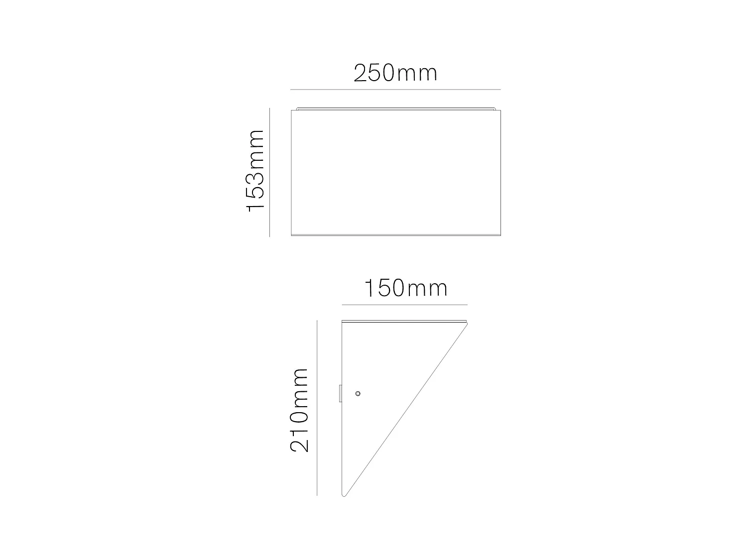 Luminária de parede LED Comet Power Switch 40x90mm Corten, 10/20W, dimerizável por Triac, 2700K-4000K, IP65 - Beneito & Faure