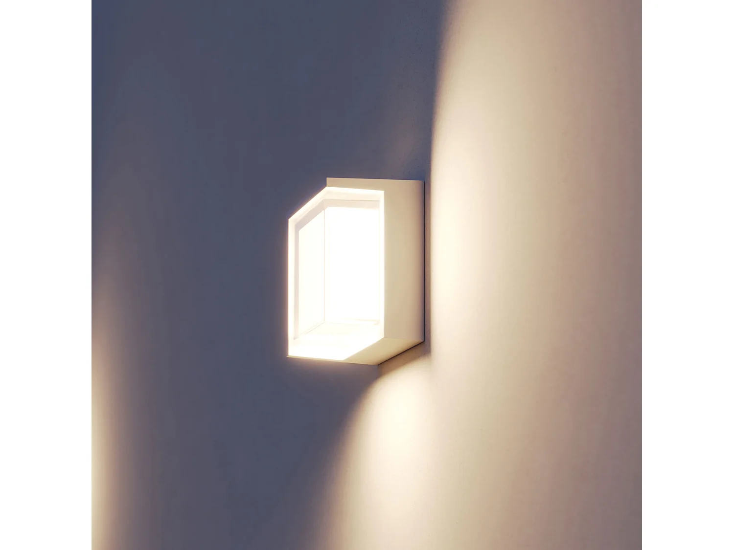 Aplique de parede exterior LED redondo Blis 15W, interruptor CCT 2700K/3200K/4000K, aço Corten, ângulo 250º, Beneito & Faure - Iluminação LED
