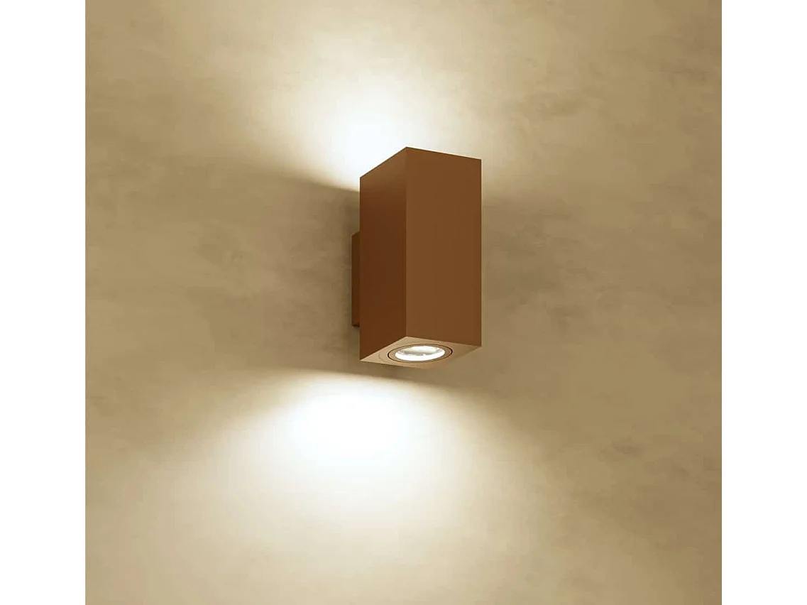 Luminária de parede LED Zio Wall, preto mate, ângulo de 38°, para lâmpada GU10 de 50mm, design moderno para iluminação interior - Beneito & Faure