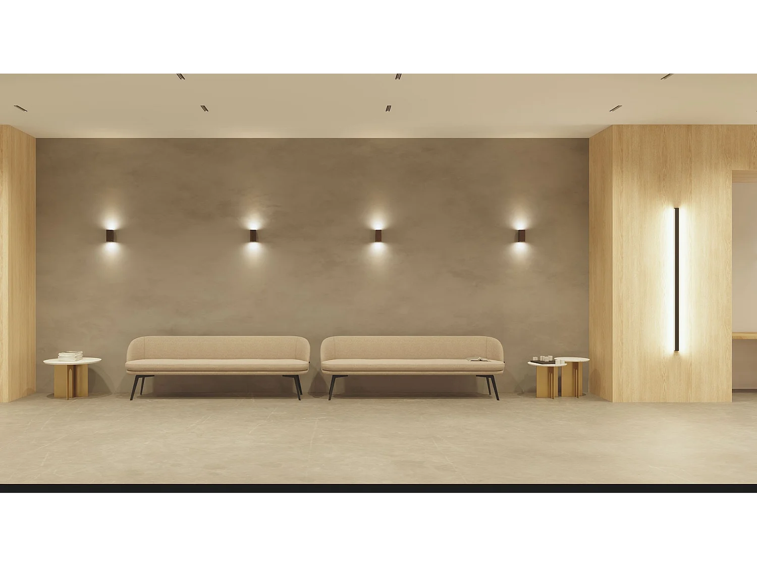 Luminária de parede LED Zio Wall, preto mate, ângulo de 38°, para lâmpada GU10 de 50mm, design moderno para iluminação interior - Beneito & Faure