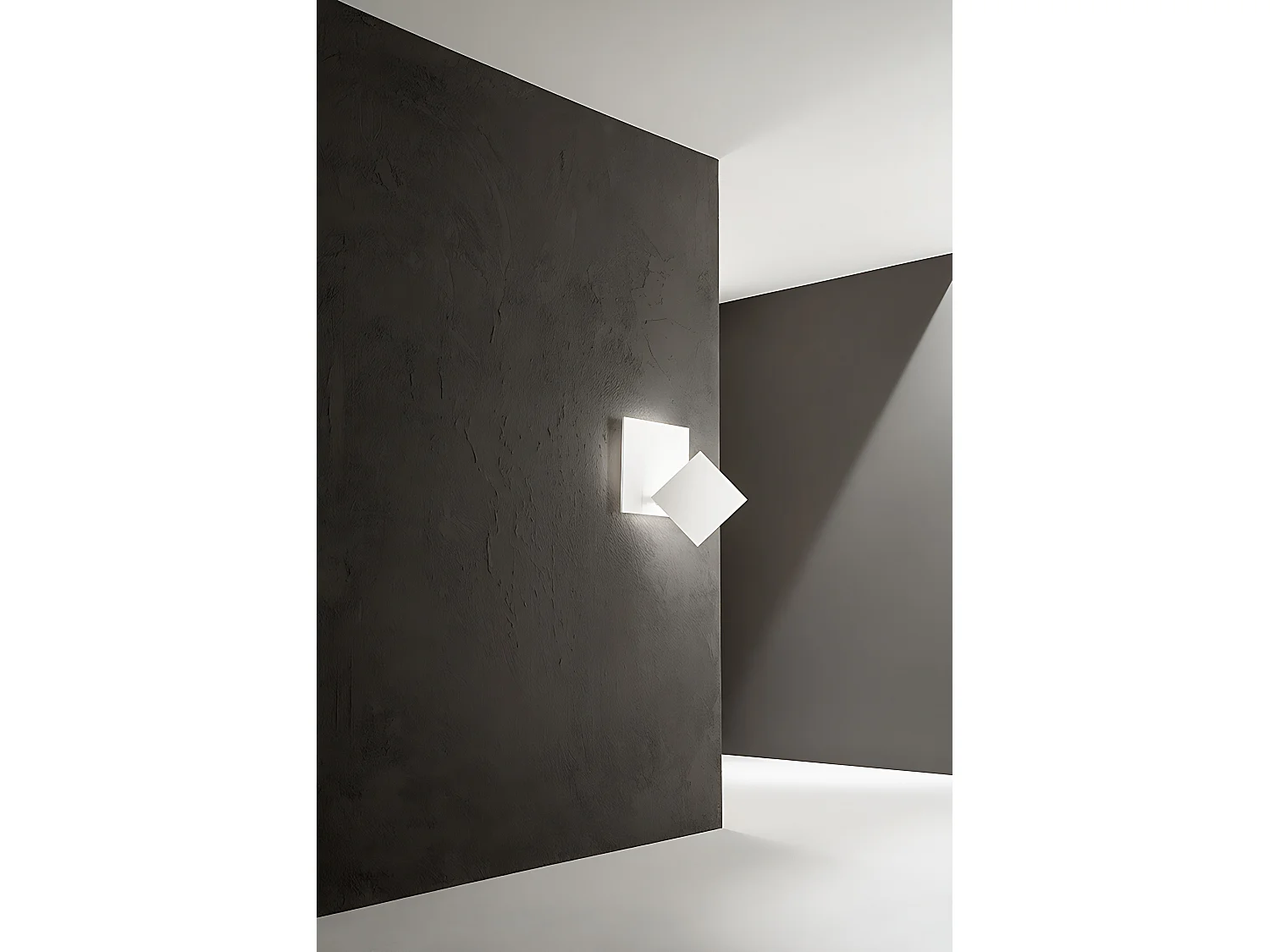 Applique Murale Led Orientable Blanc Mat, 35W, 3000K, Lumière Chaude, Métal Et Aluminium, Design Moderne Pour L'Intérieur, 48X32 Cm - Perenz