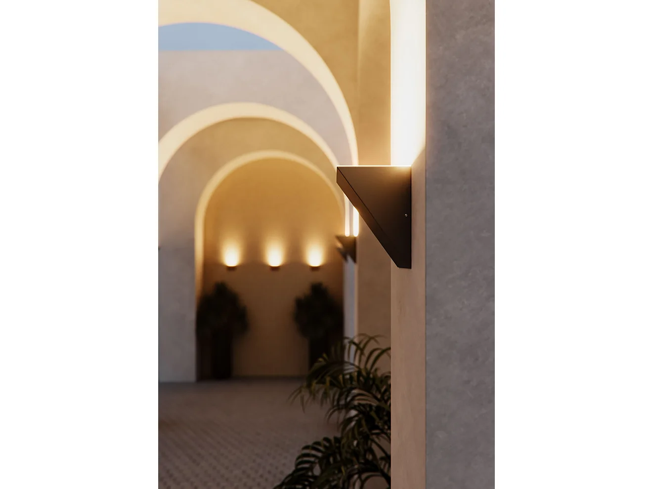 Luminária de parede LED Comet Power Switch 40x90mm Branco Fosco, 10/20W, Dimerizável por Triac, 2700K-4000K, IP65 - Beneito & Faure