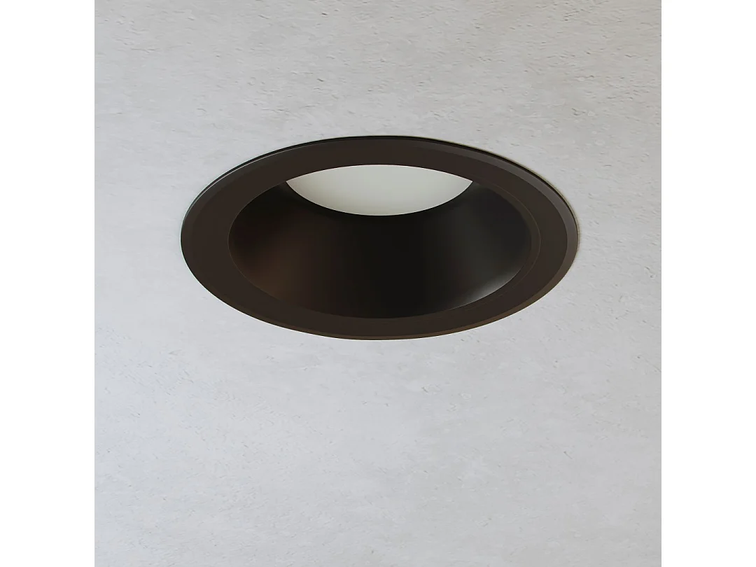 Luminária de embutir LED Thessis Beneito & Faure 25W 90º TRIAC dimerizável 3000K/4000K/5000K preta fosca - Iluminação profissional