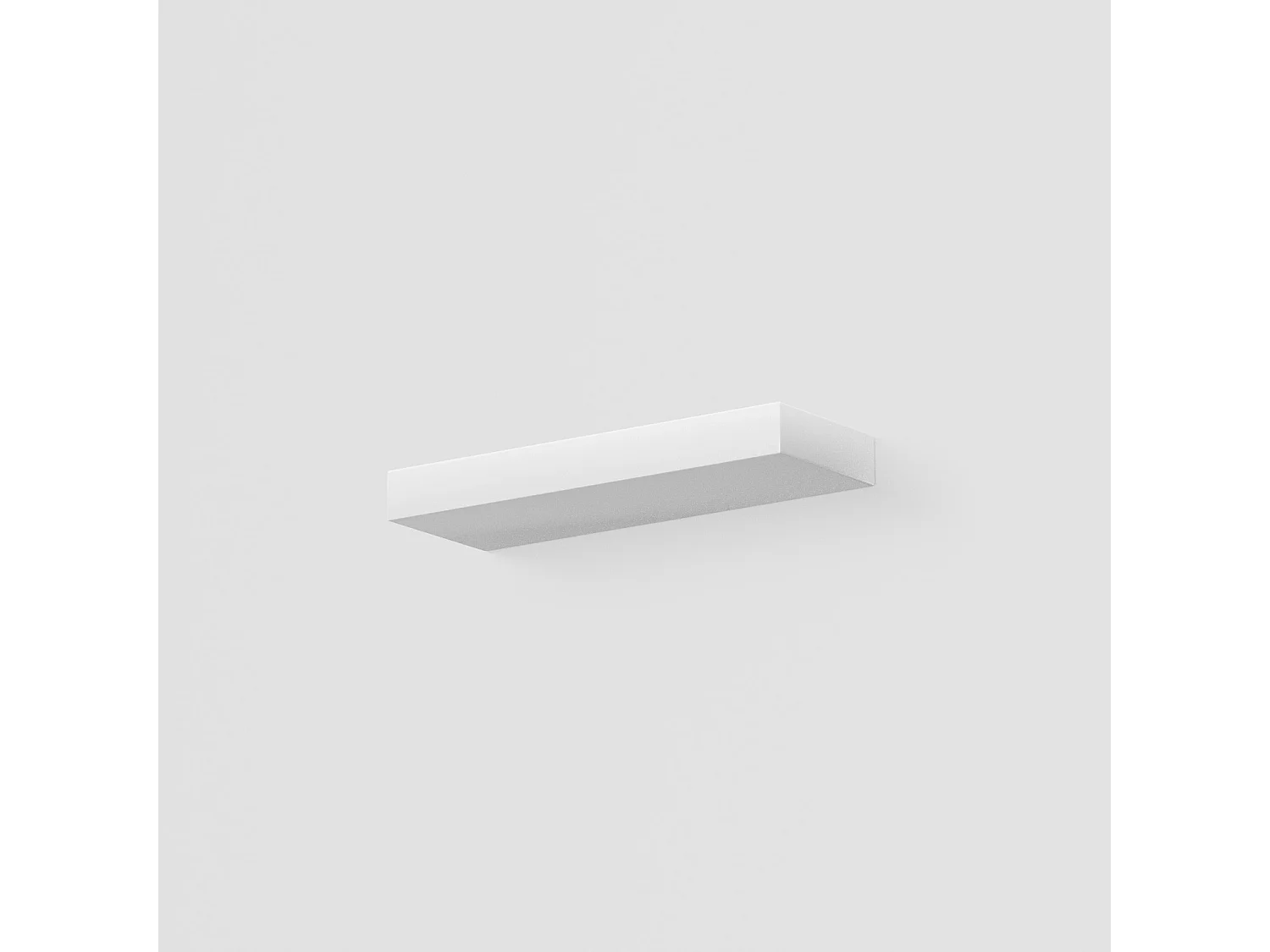 Luminária de parede GAP572 - 34W 1500lm 3000K LED em alumínio branco fosco, dimerizável com corte de fase e botão de pressão - Gealuce