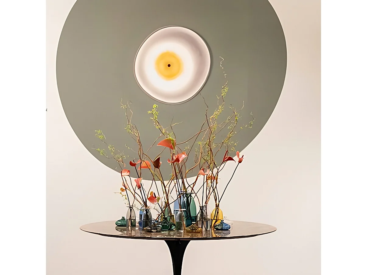 Vasetto Un Fiore in vetro borosilicato soffiato a mano, colore Rosa, capacità 22 cl, design raffinato ed elegante con imboccatura svasata decorativa