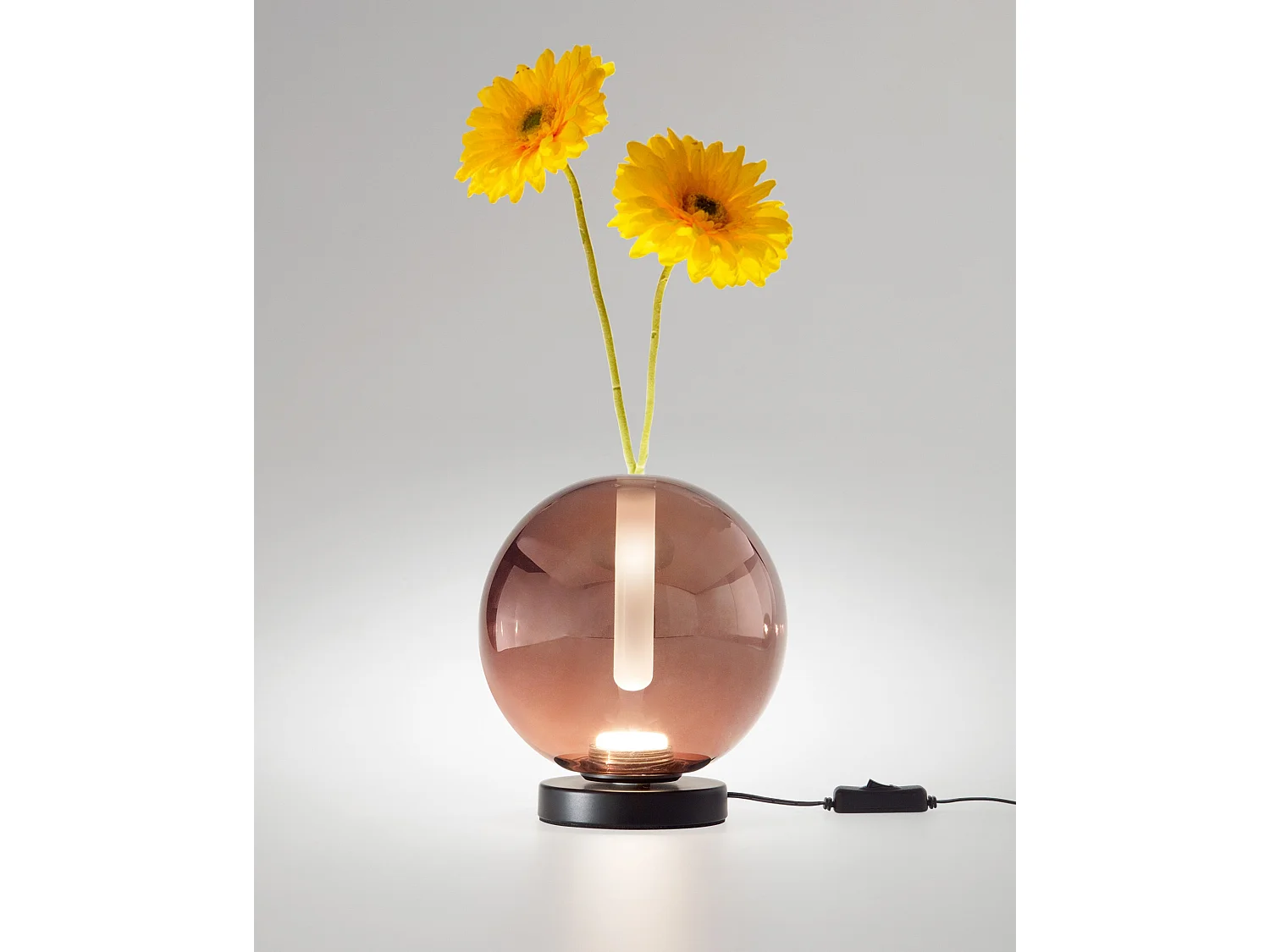 Lampa stołowa Wengen Amethyst 7W LED, 540lm, szkło borokrzemianowe, ściemniacz dotykowy, regulacja barwy CCT 2700K-4000K, stopień ochrony IP20