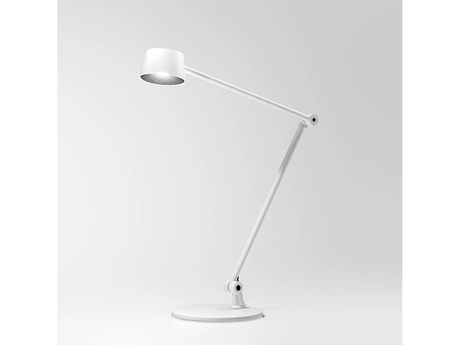 Efira L Tafellamp - 6,2W LED 3000K Instelbaar dimbaar, Matwit aluminium frame met methacrylaat diffuser - Gea Luce