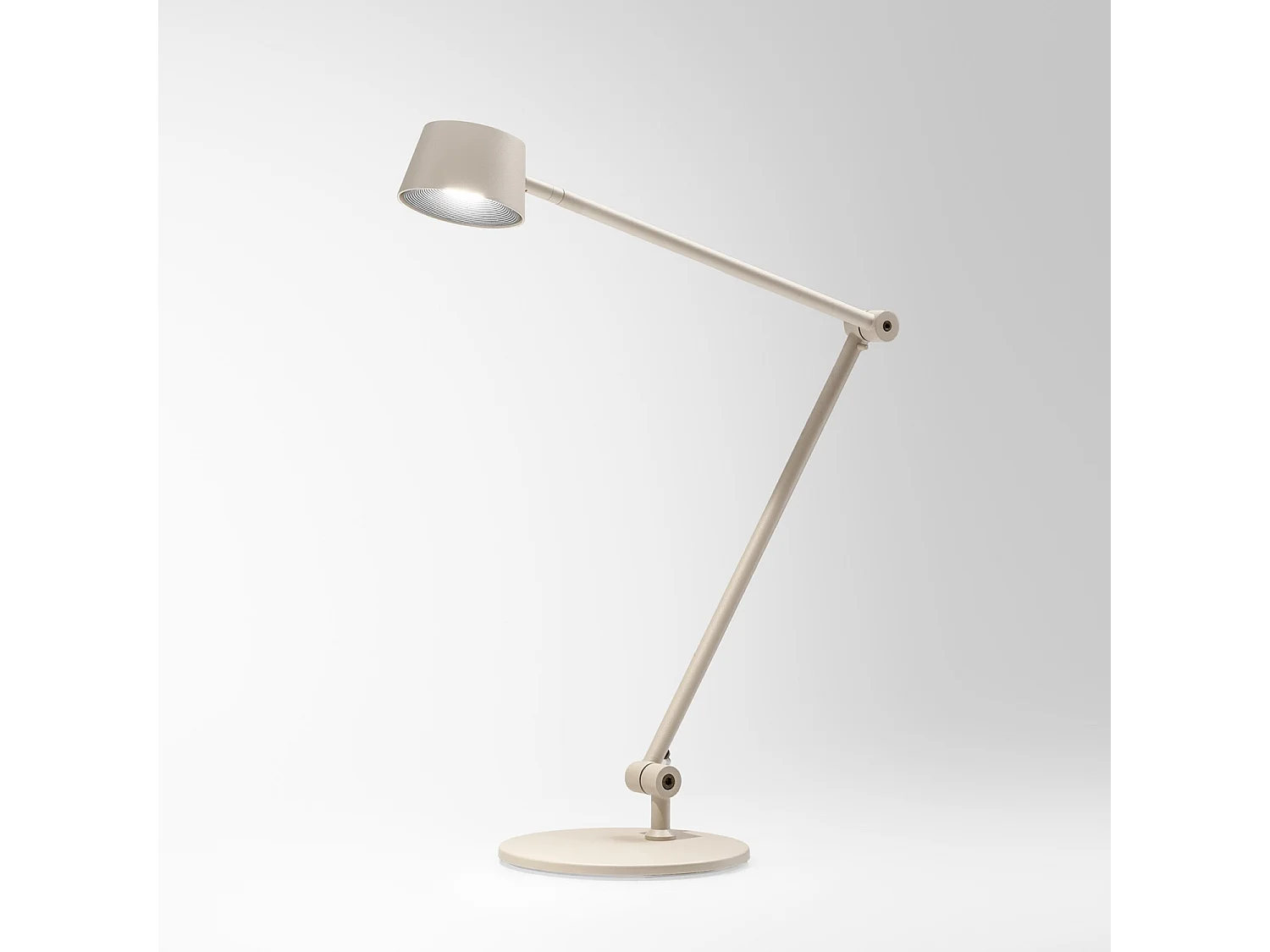 Efira L Tafellamp - 6,2W LED 3000K Instelbaar dimbaar, duifgrijs aluminium frame met methacrylaat diffuser - Gea Luce