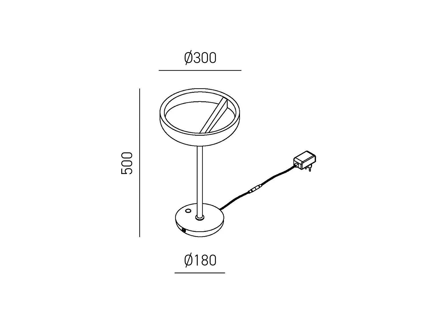Criseide L witte tafellamp - 30W LED dubbele emissie 1500lm 3000K drukknopdimbaar aluminium en siliconen - Gea Luce
