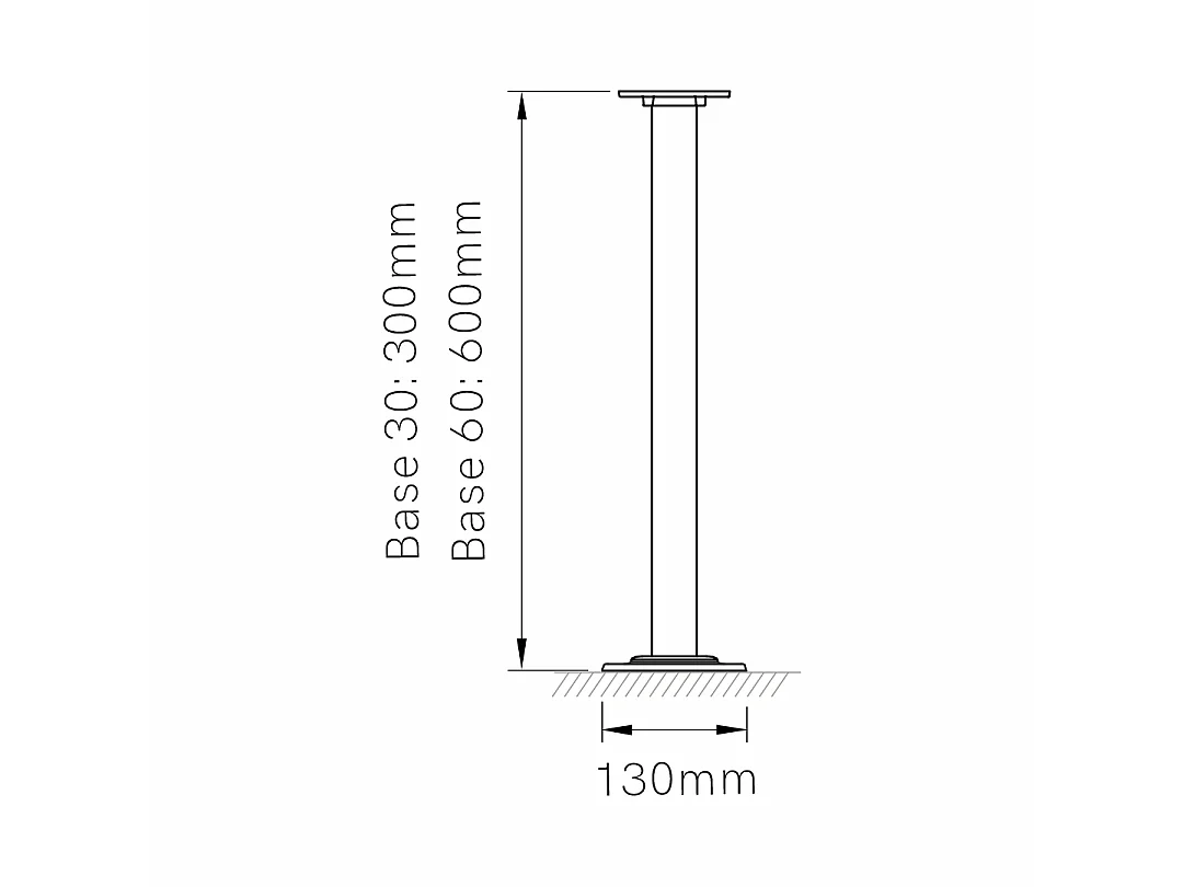 Clos Base Mini Suelo 30cm Corten Textured - 8W/16W LED Buitenwandlamp IP65 IK08 met kleurtemperatuurschakelaar 3000K/4000K/5000K - Beneito & Faure