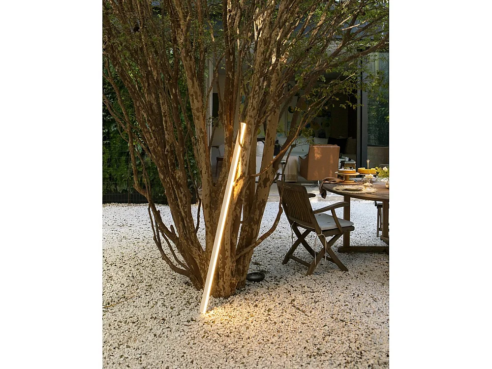 Pencil - Zafferano batterijgevoede lichtmodule, klein, draagbaar en oplaadbaar, IP65, touchdimmer, hoogte 50 cm, wit