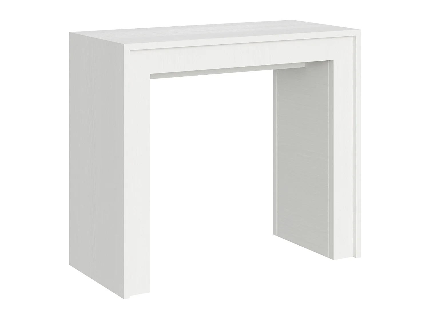 Rozkładany stolik konsolowy 90x42/198 cm Mia Small biały jesion