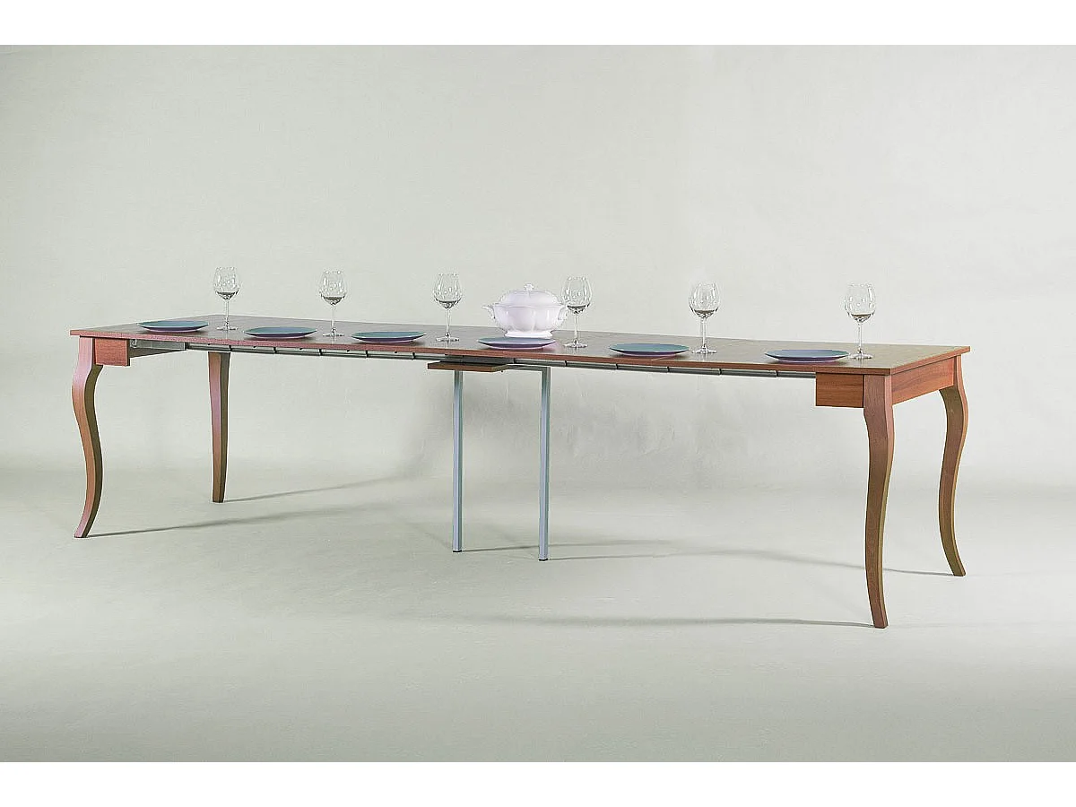 Rozkładany stół konsolowy 90x48/308 cm orzech holenderski