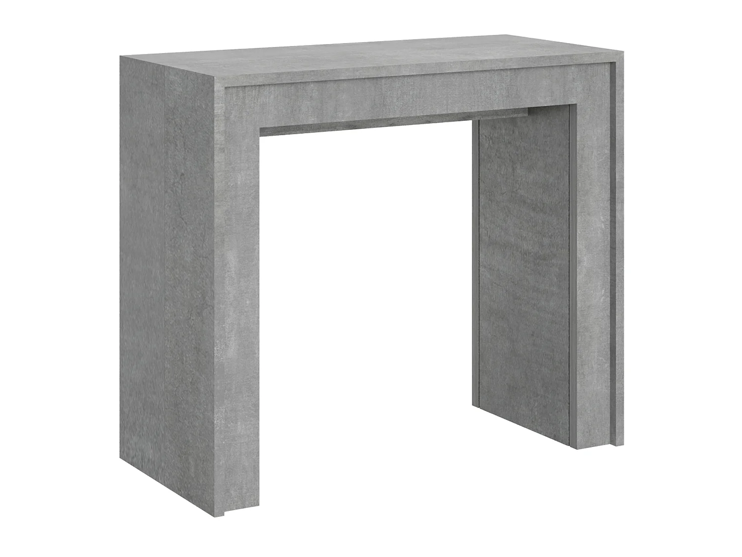 Rozkładany stół konsolowy 90x42/302 cm Mia beton