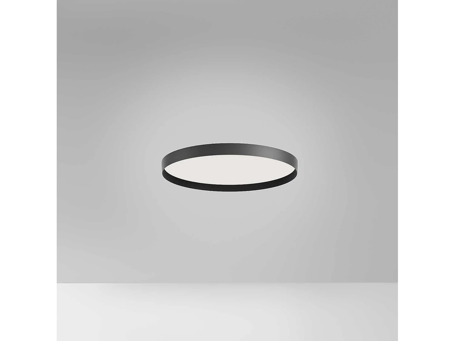 ACELIA P/P 30W ściemnialna lampa sufitowa LED z podwójnym strumieniem światła i fazowaniem w kolorze opalowo-czarnego aluminium - Gealuce
