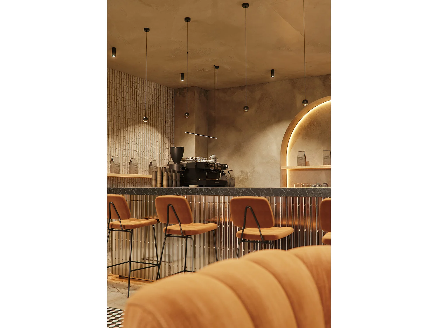 Bora 8,5W 36º 3000K Matzwarte Bolvormige Hanglamp - LED Plafondspot met hoge kleurweergave-index (CRI) > 93 - Beneito & Faure