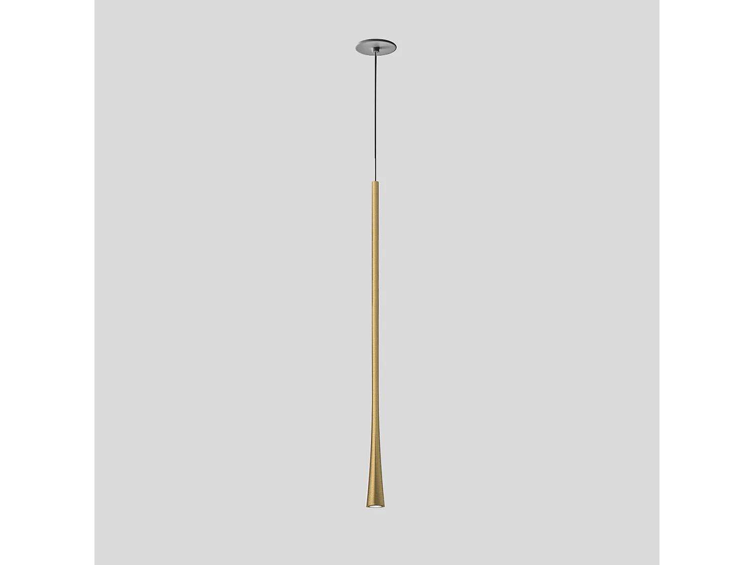 DAFNE SG/I 7W LED 3000K 213lm Inbouw Hanglamp in Satijngoud Aluminium - Modern en Elegant Design voor Interieurs