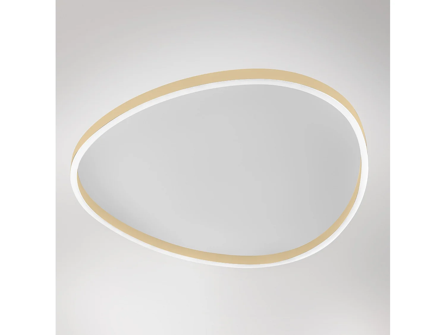 Plafonnier Led Ecaris P/G 72W Double Émission Variateur Cct 3000K/4000K En Aluminium New Beige - Gealuce