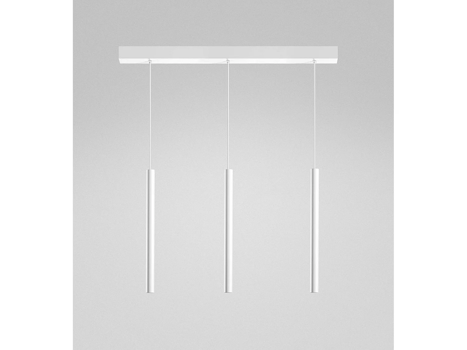 Thalassia S/3P Lineaire Hanglamp - 3 Lichtpunten 3x7W 3000K 1194lm 18° Stralingshoek Satijnwitte Afwerking - Gealuce - Hoogwaardig Aluminium