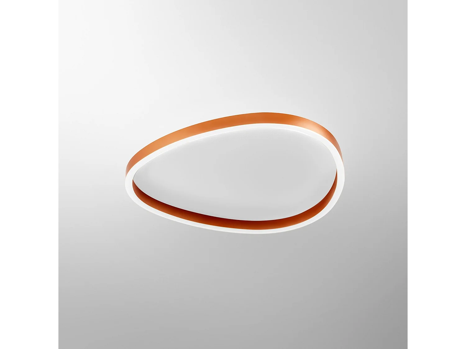 Ecaris P/M 60W LED loftlampe, dobbelt lysudgang, dæmpbar, farvetemperatur 3000K/4000K, farve: Gealuce, farve: Orange