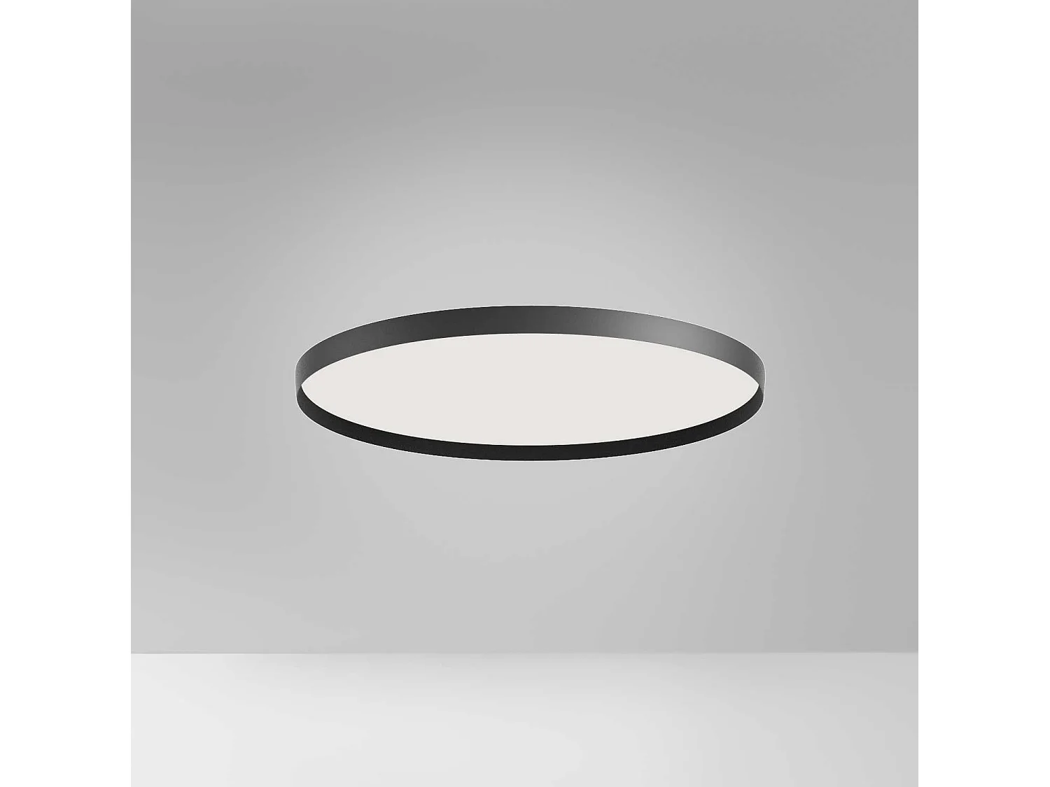 ACELIA P/G 50W LED Dimmbare Phasenanschnitt-Doppelstrahl-Deckenleuchte in Opal-Schwarz-Aluminium - Gealuce