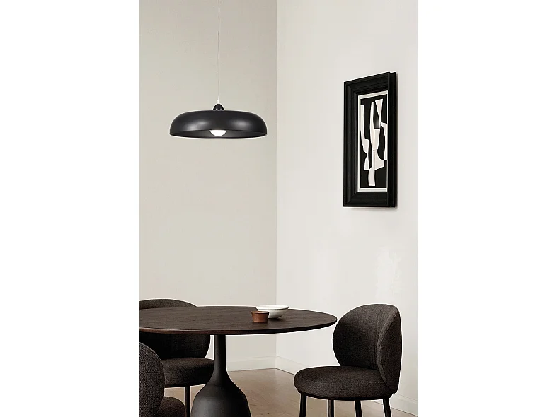 Luminária pendente PICOLIT em metal branco - Soquete E27, potência de 75 W, proteção IP20, design moderno para iluminação de interiores - Rossini