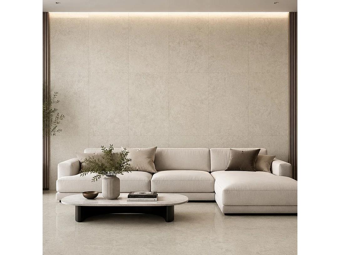 Piastrelle Autoadesive PVC Divina Home Effetto Marmo Beige, Set 22 Pz per 2 mq, Spessore 0,15 cm, 30,4x30,4 cm - Design Moderno e Versatile