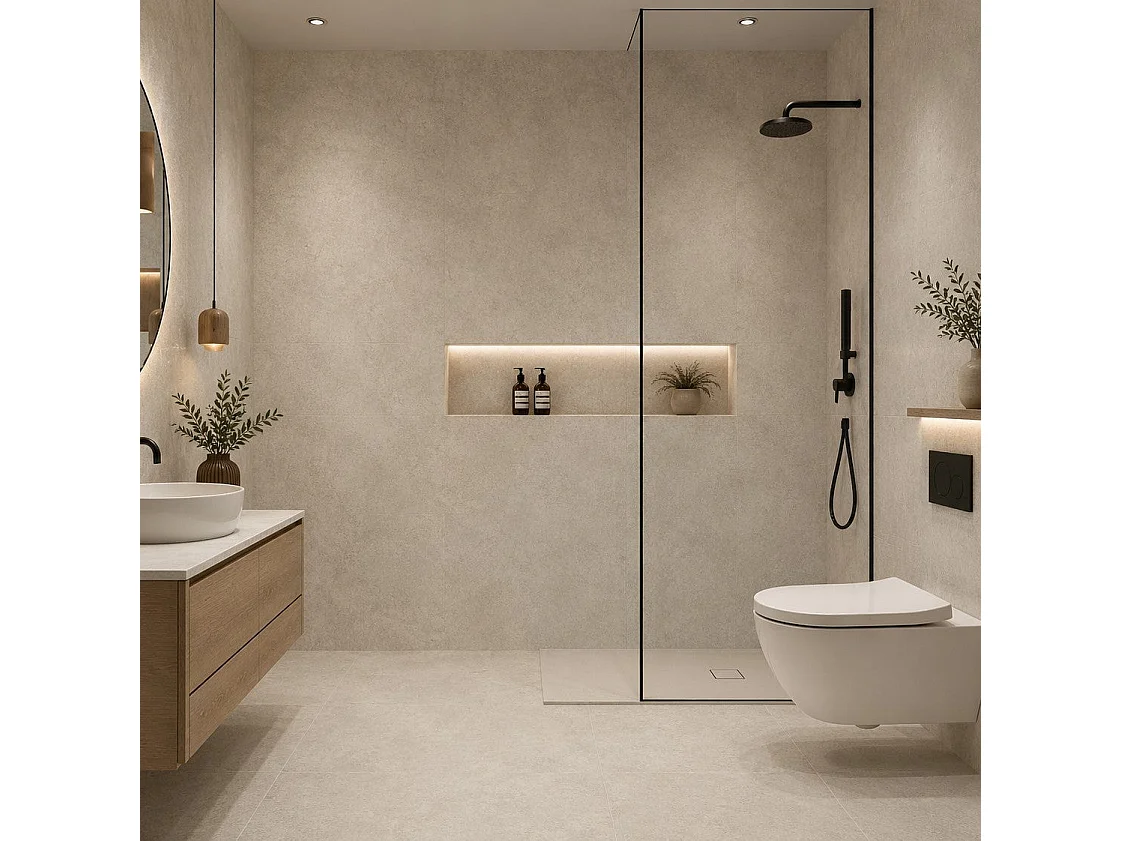 Piastrelle Autoadesive PVC Divina Home Effetto Marmo Beige, Set 22 Pz per 2 mq, Spessore 0,15 cm, 30,4x30,4 cm - Design Moderno e Versatile