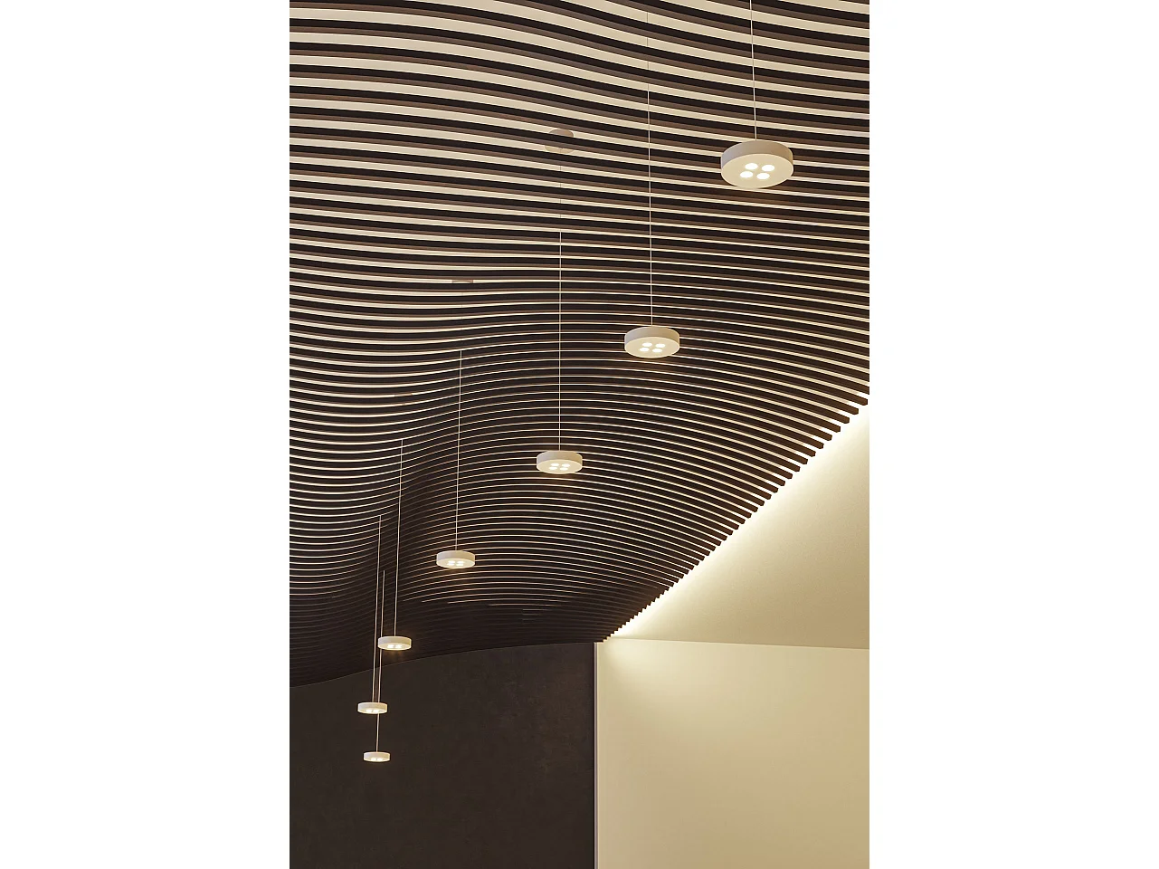 Cookie hanglamp met LED-verlichting, 12W, matzwart, CRI>90, kleurtemperatuurschakelaar 2700K-3200K-4000K, TRIAC dimbaar - Beneito & Faure