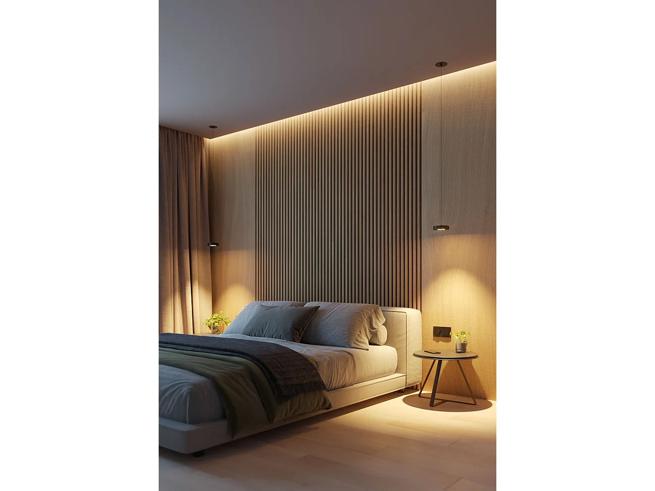 Cookie hanglamp met LED-verlichting, 12W, matzwart, CRI>90, kleurtemperatuurschakelaar 2700K-3200K-4000K, TRIAC dimbaar - Beneito & Faure