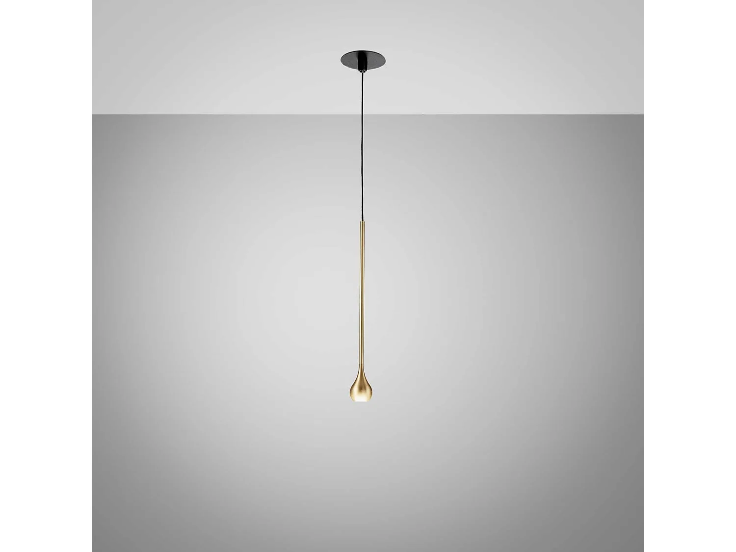 URSULA SP/I Gold Pendelleuchte – Einbau-LED-Pendelleuchte 5 W 3000 K 255 lm 24° Abstrahlwinkel Aluminiumrahmen IP20 – Gea Luce