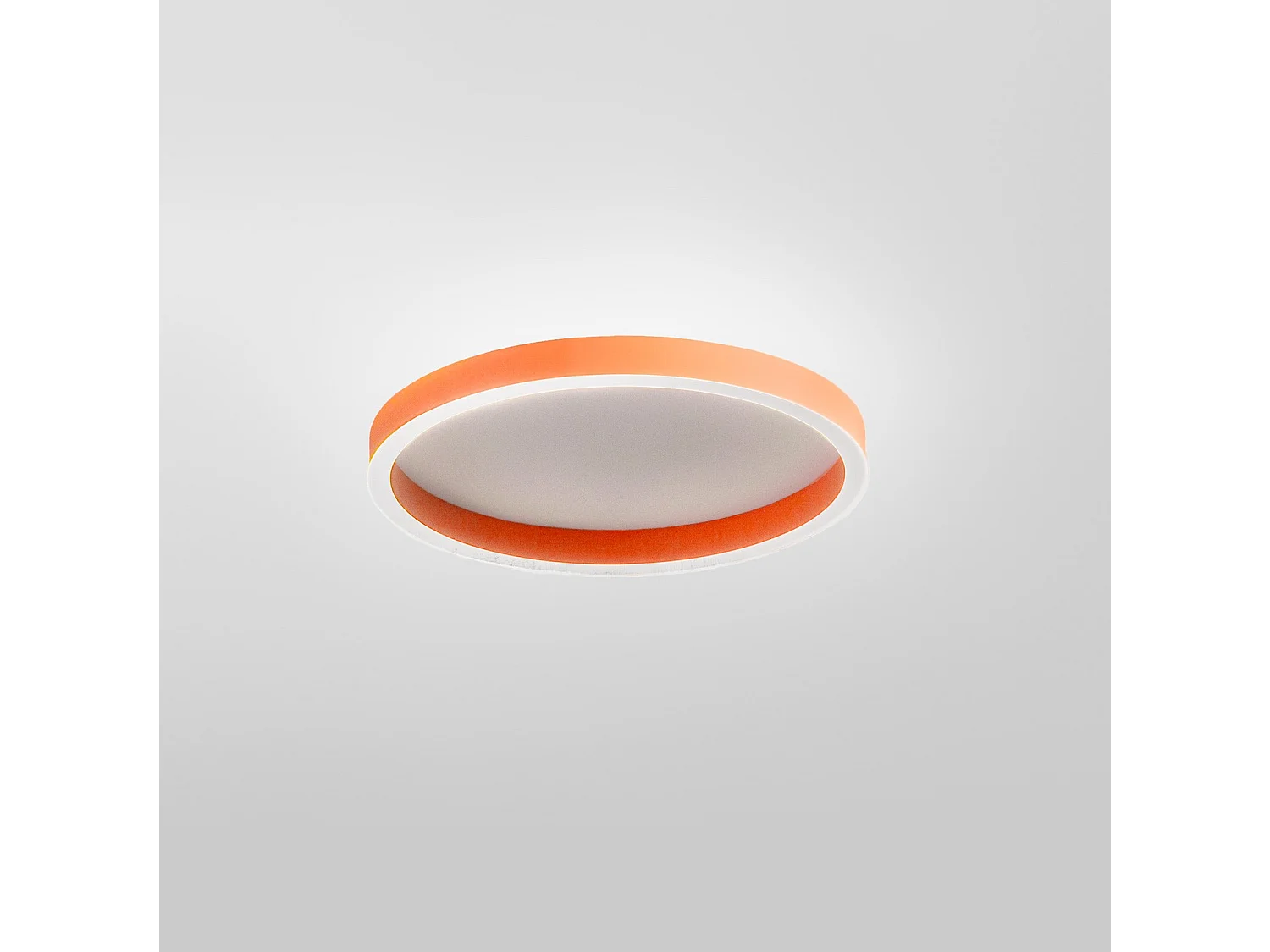 AELA P/P LED loftlampe 36 W dobbelt emission 1800–1900 lm 3000 K/4000 K orange, aluminium, dæmpbar, faseafbryder - Gealuce