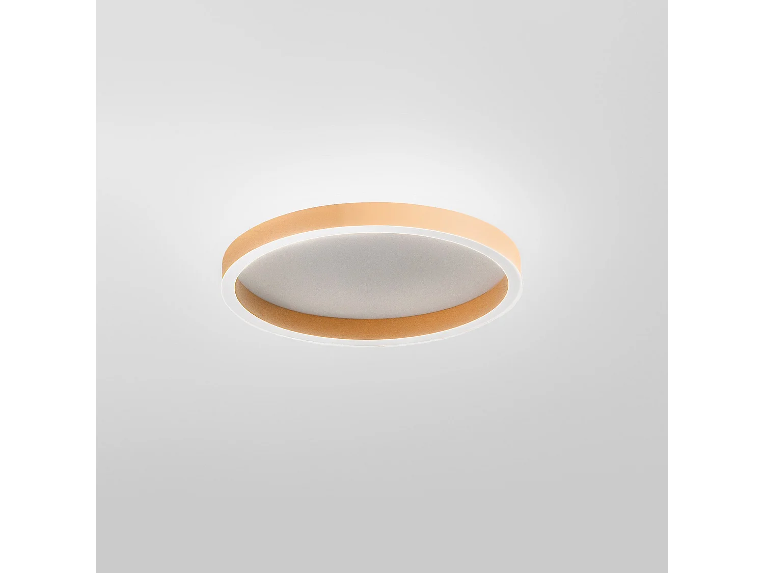 Plafonnier Led Aela P/P 36W Double Émission 1800-1900Lm 3000K/4000K Aluminium Couleur Pêche Gradable Coupe De Phase - Gealuce