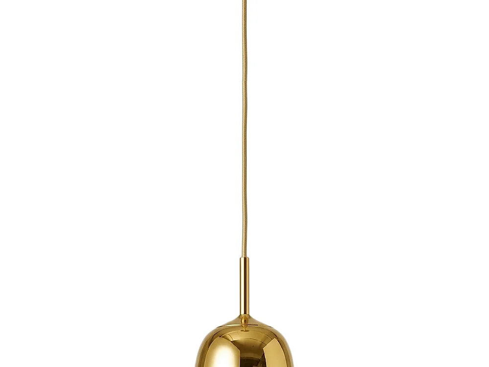 Suspension En Verre Borosilicaté Or Miroir Avec Câblage E27 Inclus, Diamètre 17 Cm, Hauteur 36,5 Cm, Câble De 300 Cm - Marque Perenz Design
