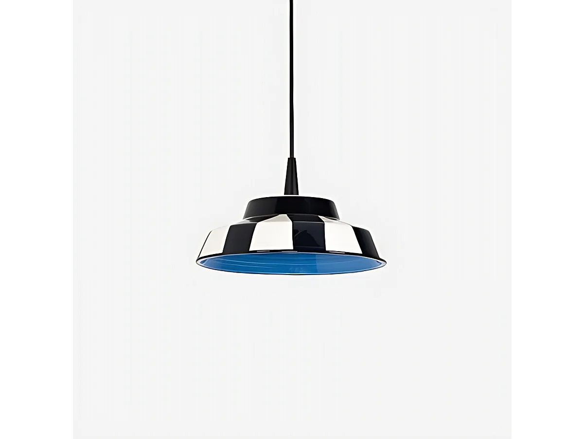 Circus LED-hanglamp, handgemaakt ontwerp in blauw keramiek, Ø24 cm met 8W 3000K lichtbron, hoge efficiëntie, CRI 90. Geschikt voor binnengebruik.