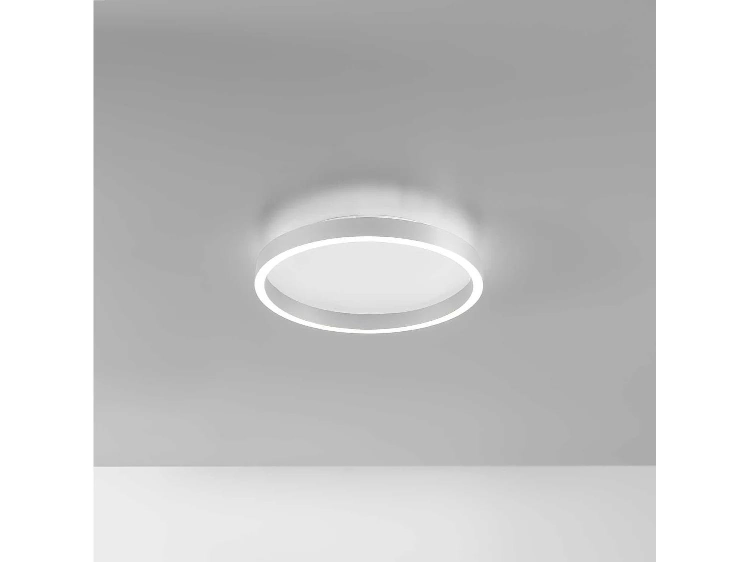 AELA P/P LED-plafondlamp 36W Dubbele Lichtuitstraling 1800-1900lm 3000K/4000K Satijn Aluminium Wit Dimbaar Fase-afsnijding - Gealuce