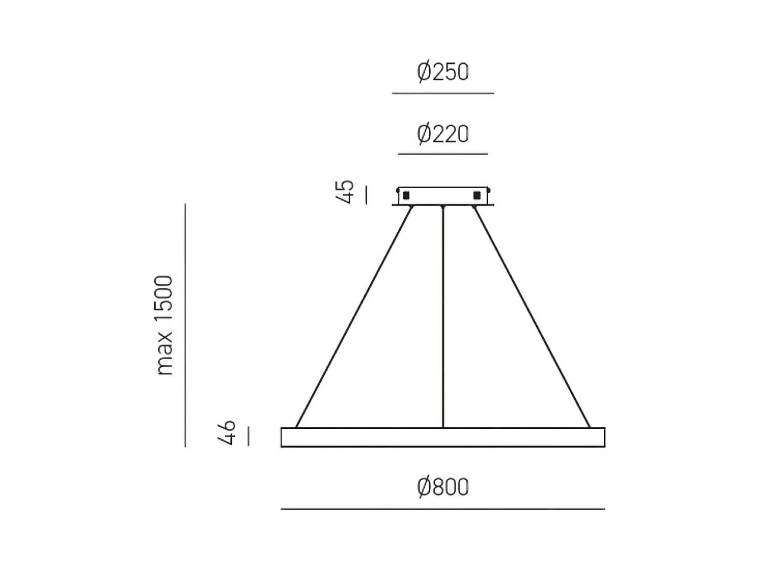 Criseide S/G Weiße Pendelleuchte – Integrierte LED 80 W 4300 lm 3000 K dimmbar, doppelte Lichtabstrahlung, Aluminium und Silikon – Gealuce